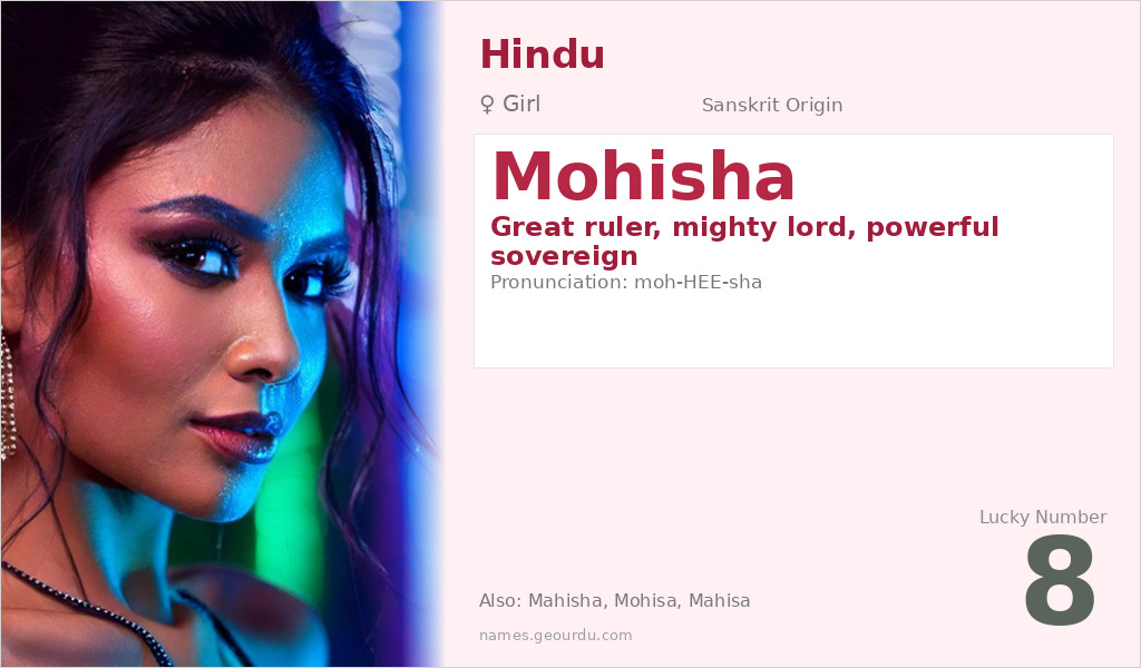 Mohisha Name Meaning and Details