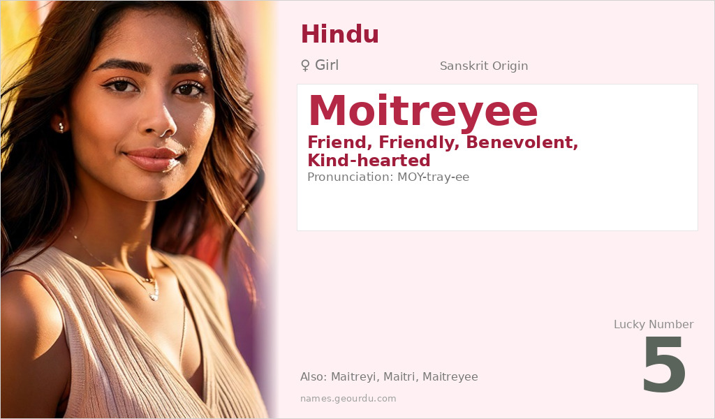 Moitreyee Name Meaning and Details