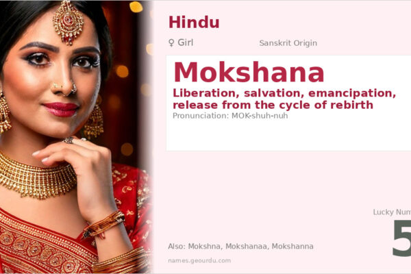 Mokshana Name Meaning — Sanskrit Origin, Girl Name & Spiritual Significance (2025)