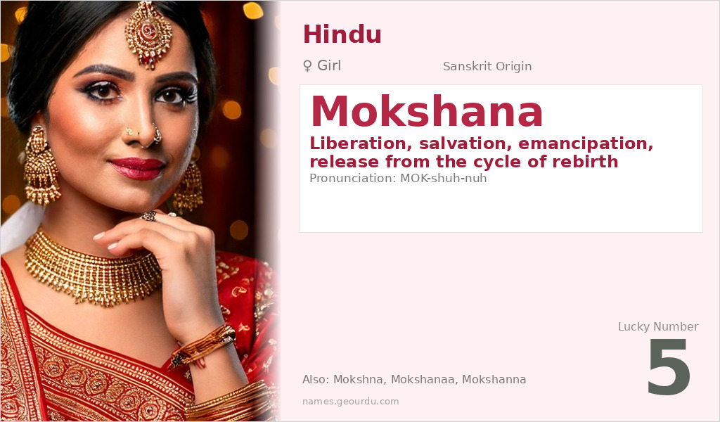 Mokshana Name Meaning and Details