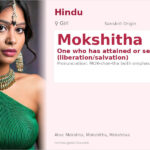 Mokshitha Name Meaning and Details