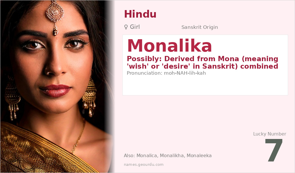 Monalika Name Meaning and Details