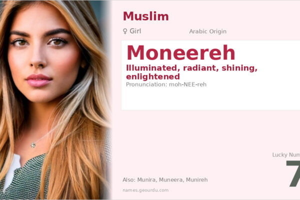 Moneereh Name Meaning — Arabic Origin, Girl Name & Details (2025)