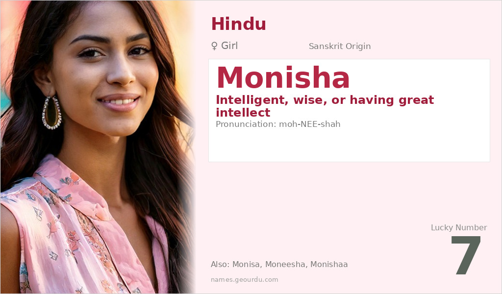 Monisha Name Meaning and Details
