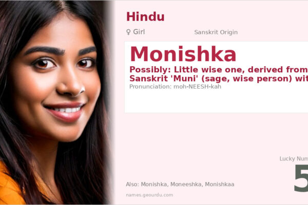 Monishka Name Meaning — Origin, Gender & Details (2025)
