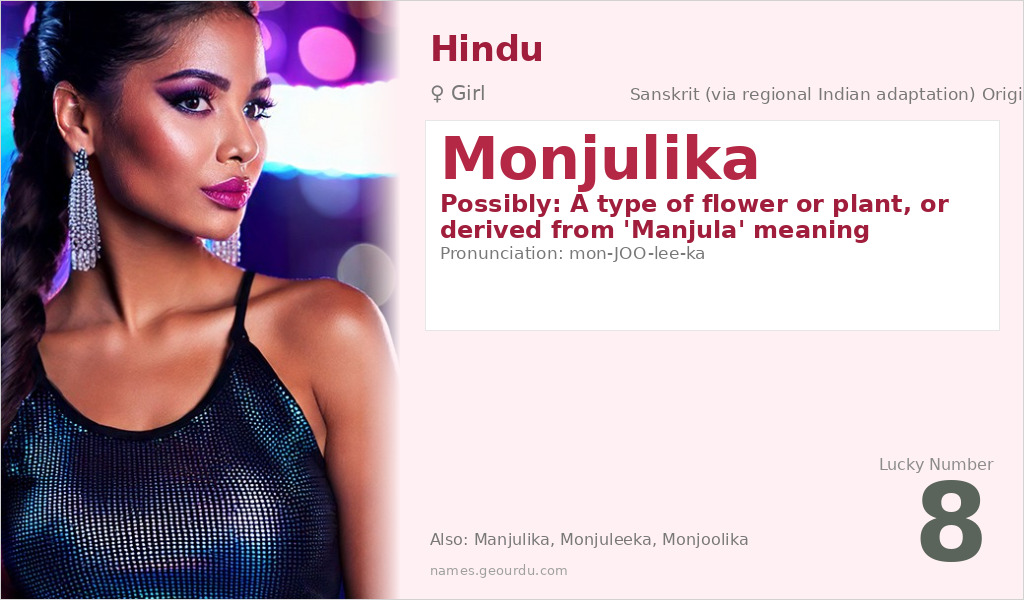 Monjulika Name Meaning and Details
