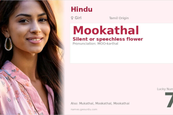 Mookathal Name Meaning — Tamil Origin, Girl Name & Details (2025)