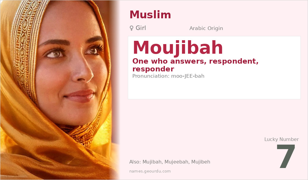 Moujibah Name Meaning and Details