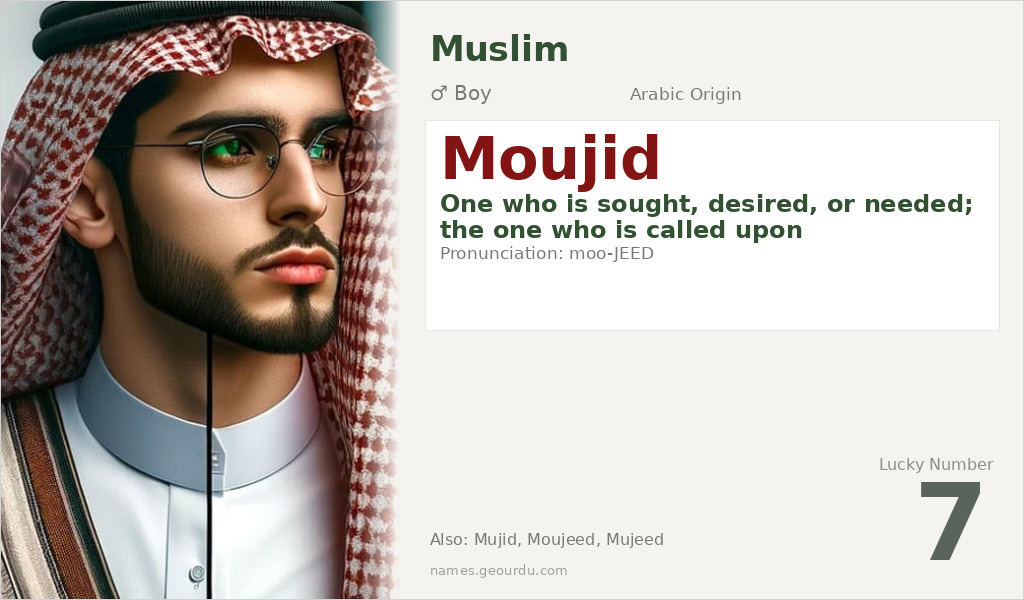 Moujid Name Meaning and Details