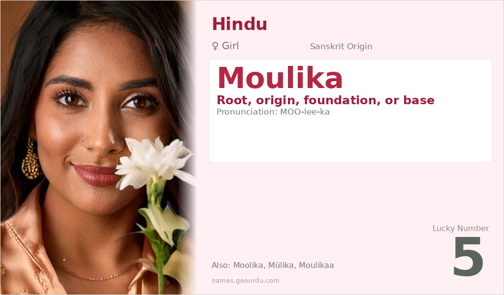 Moulika Name Meaning and Details