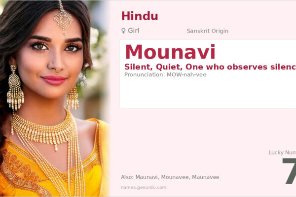 Mounavi Name Meaning — Sanskrit Origin, Girl Hindu Name & Details (2025)