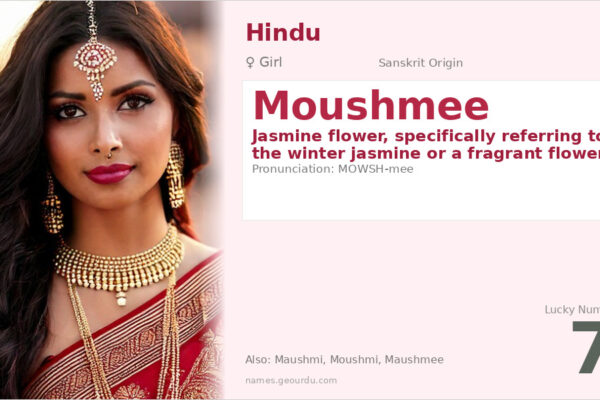 Moushmee Name Meaning — Jasmine Flower Origin & Details (2025)