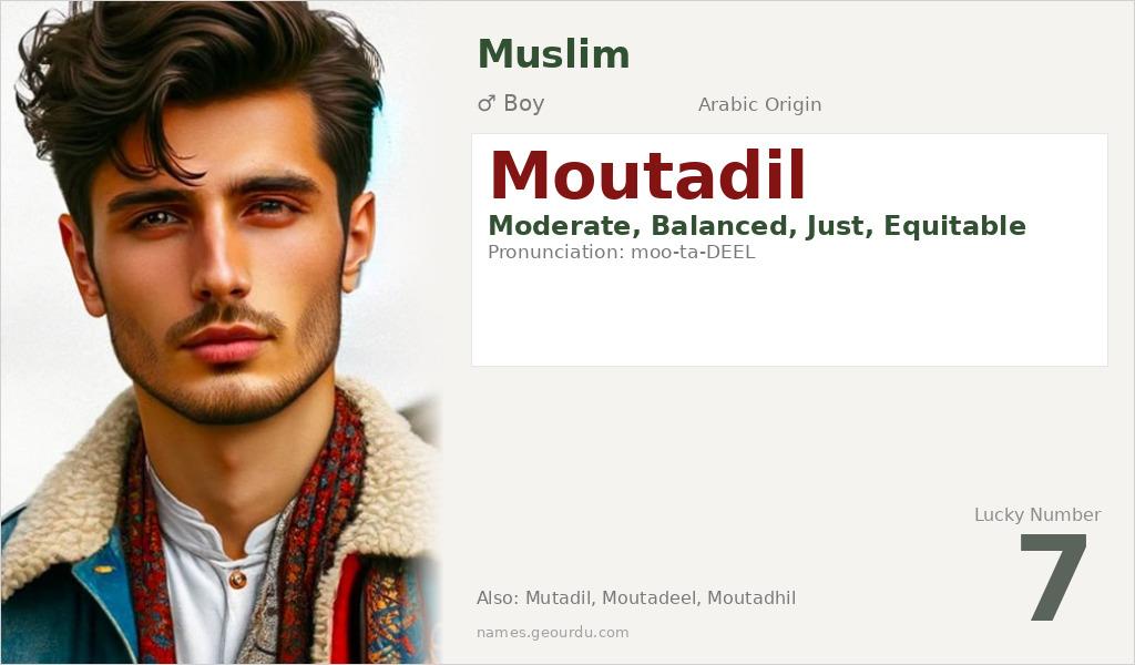 Moutadil Name Meaning and Details