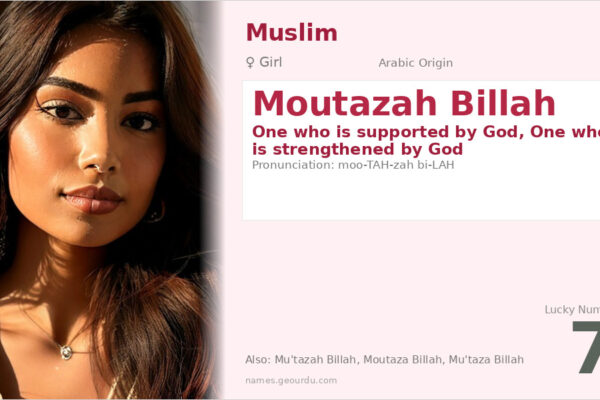 Moutazah Billah Meaning — Arabic Origin, Girl Name & Details (2025)