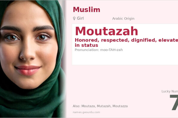 Moutazah Name Meaning — Arabic Origin, Girl Name & Details (2025)