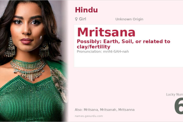 Mritsana Name Meaning — Origin, Gender & Details (2025)