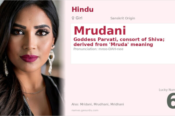 Mrudani Meaning — Sanskrit Origin, Hindu Goddess Name & Details (2025)