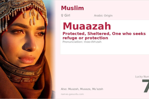 Muaazah Name Meaning — Arabic Origin, Girl Name & Islamic History (2025)