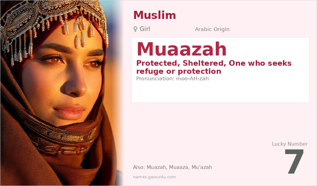 Muaazah Name Meaning and Details