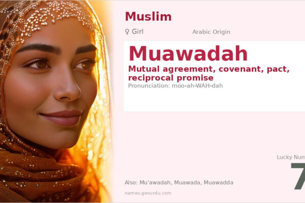 Muawadah Name Meaning — Arabic Origin, Girl’s Name & Details (2025)