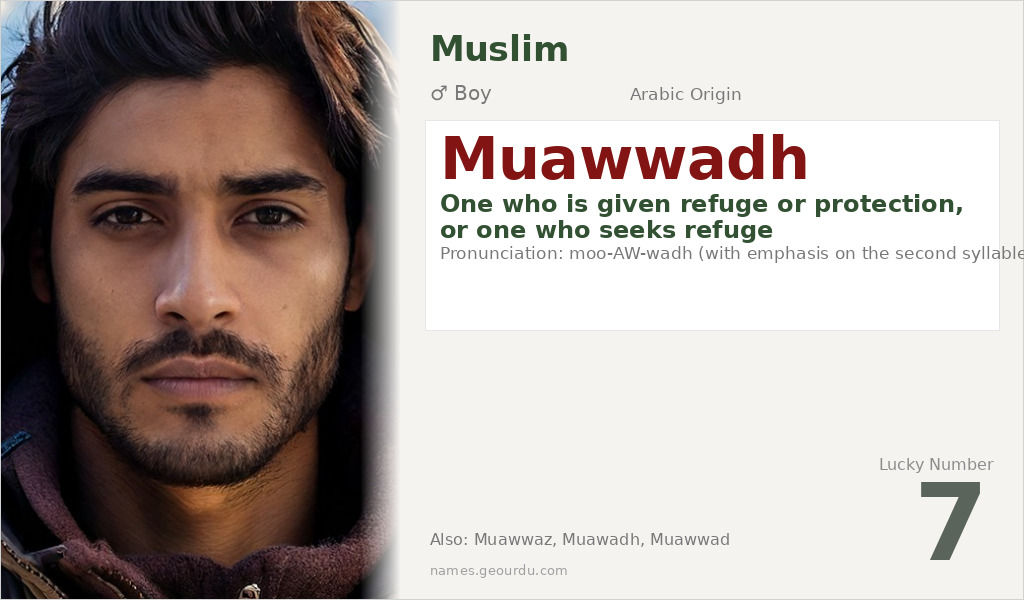 Muawwadh Name Meaning and Details
