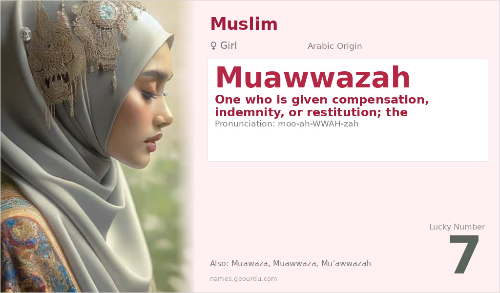 Muawwazah Name Meaning and Details