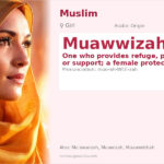 Muawwizah Name Meaning and Details