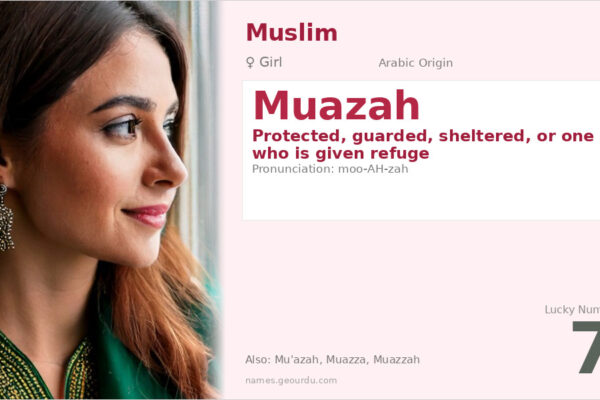 Muazah Name Meaning — Arabic Origin, Girl’s Name & Islamic History (2025)