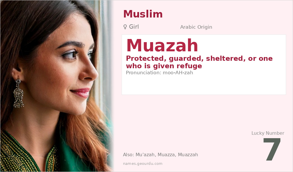 Muazah Name Meaning and Details