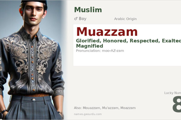 Muazzam Name Meaning — Arabic Origin, Boy & Details (2025)