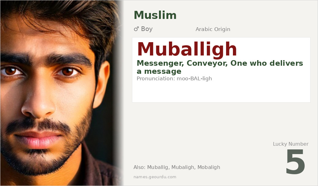 Muballigh Name Meaning and Details