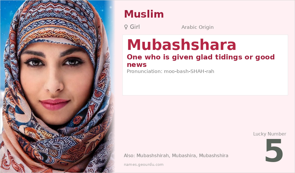 Mubashshara Name Meaning and Details