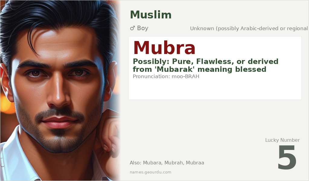 Mubra Name Meaning and Details