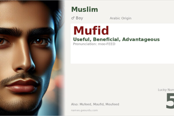 Mufid Name Meaning — Arabic Origin, Boy Name & Details (2025)