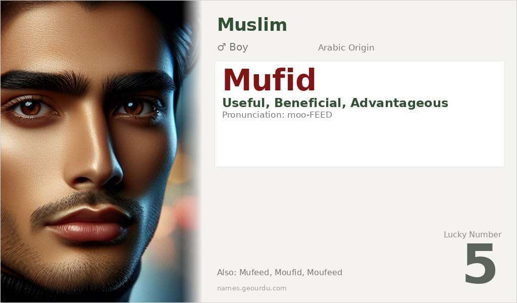 Mufid Name Meaning and Details