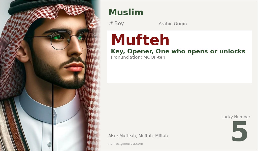 Mufteh Name Meaning and Details