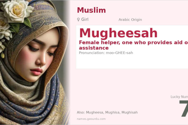 Mugheesah Name Meaning — Arabic Origin, Girl & Islamic Details (2025)
