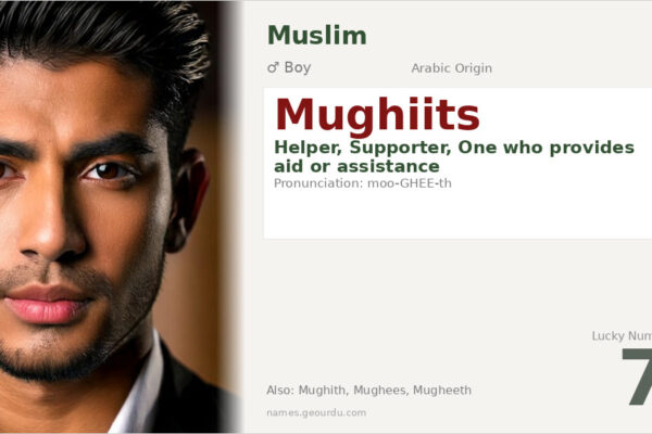 Mughiits Name Meaning — Arabic Origin, Boy Name & Details (2025)