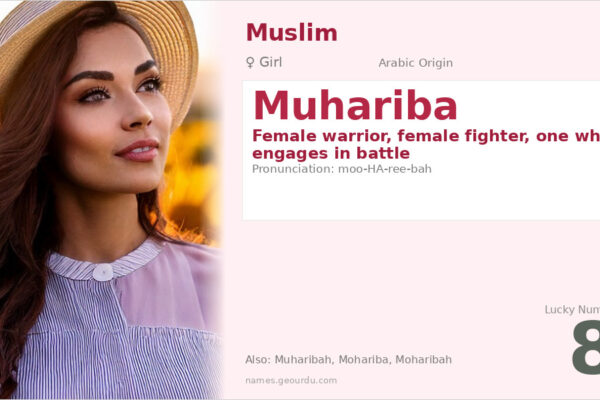 Muhariba Name Meaning — Arabic Origin, Female Warrior & Details (2025)