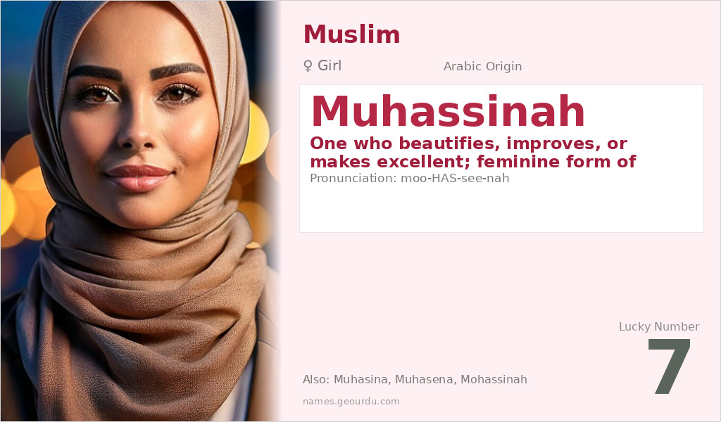 Muhassinah Name Meaning and Details
