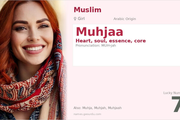 Muhjaa Name Meaning — Arabic Origin, Girl Name & Details (2025)