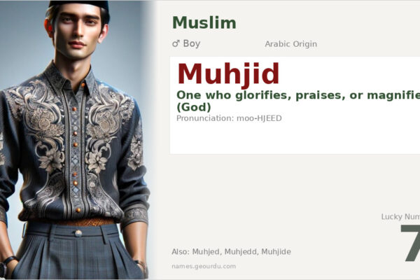 Muhjid Name Meaning — Arabic Origin, Boy Name & Details (2025)