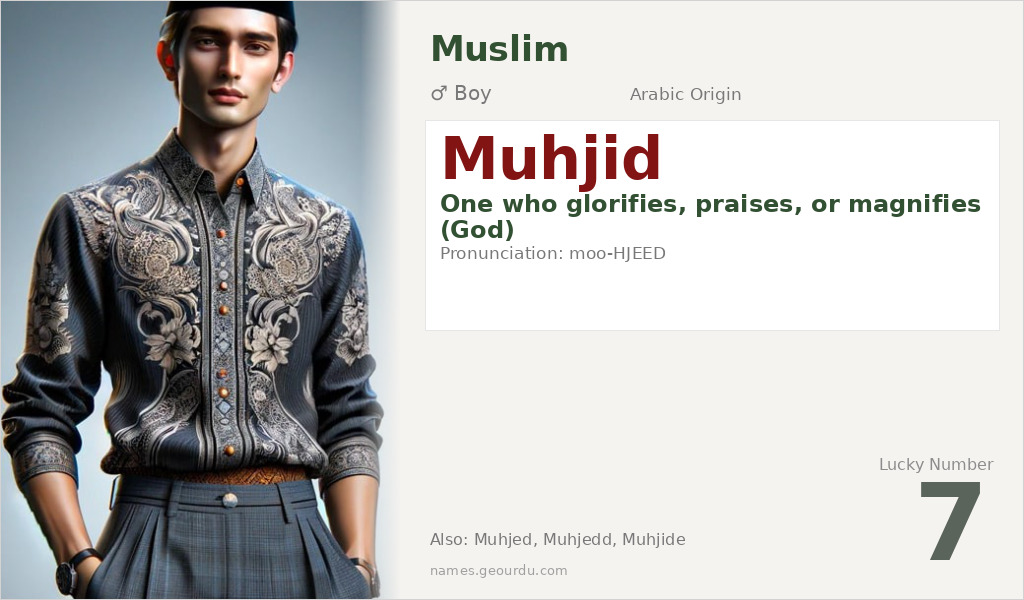 Muhjid Name Meaning and Details