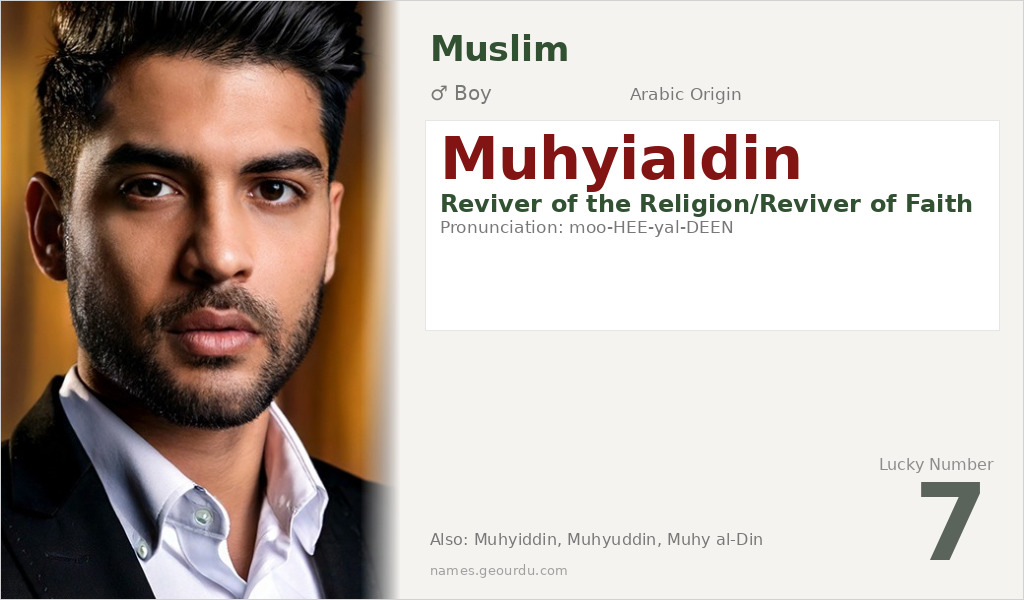 Muhyialdin Name Meaning and Details