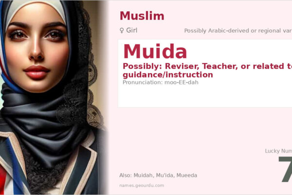 Muida Name Meaning — Origin, Gender & Details (2025)
