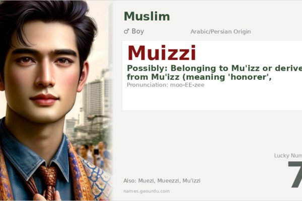 Muizzi Name Meaning — Origin, Gender & Details (2025)