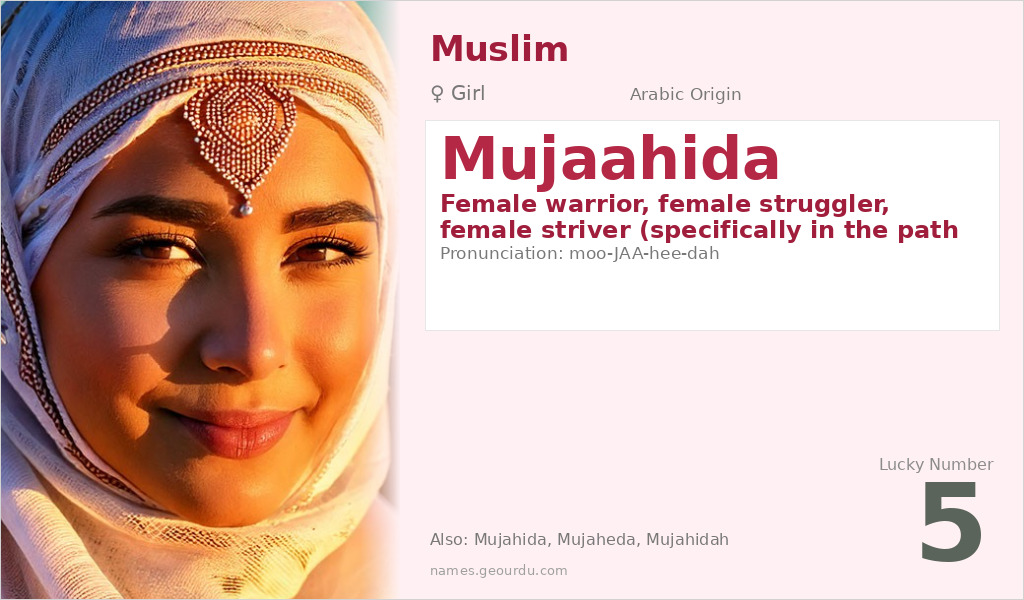 Mujaahida Name Meaning and Details