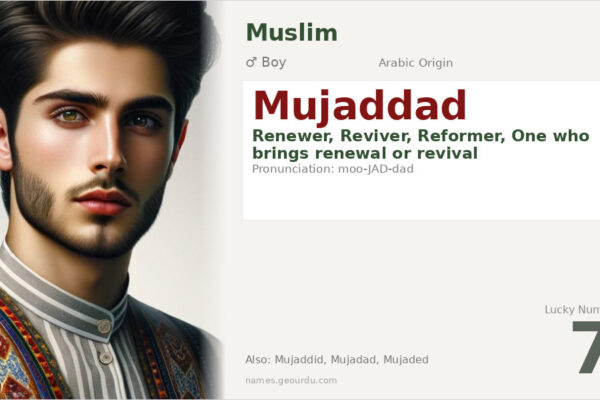 Mujaddad Name Meaning — Arabic Origin, Boy Name & Details (2025)