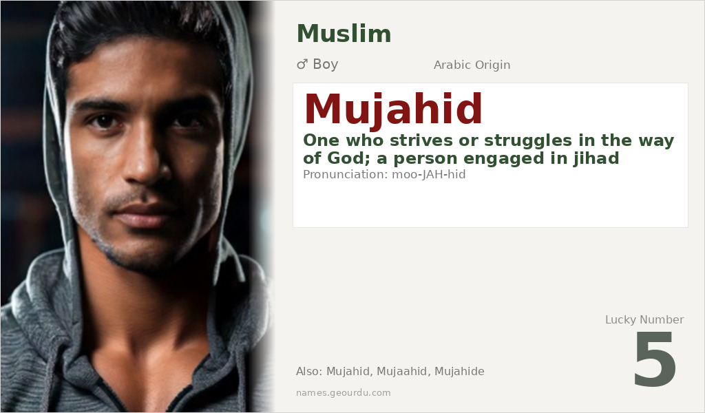 Mujahid Name Meaning and Details