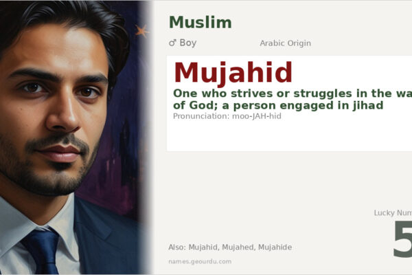 Mujahid Name Meaning — Arabic Origin, Boy & Islamic Details (2025)